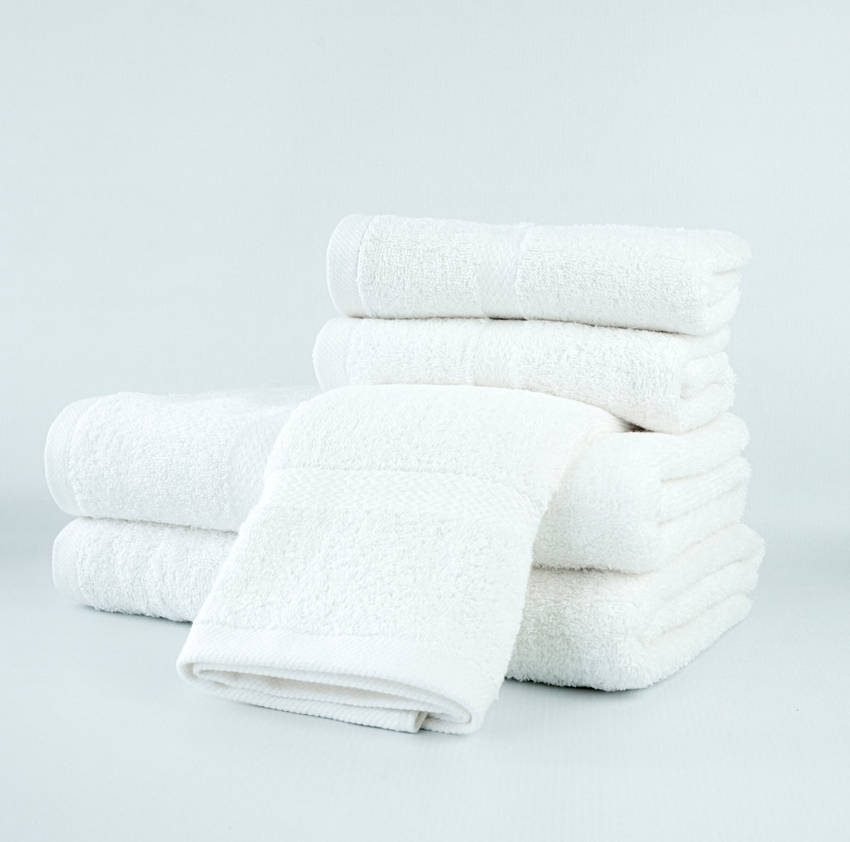 Green Ocean Bath Towels — 12/S Ring Spun 100% Cotton | Hotel